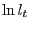 $ \ln l_{t}$