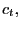 $ c_{t},$