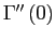 $ \Gamma^{\prime\prime}\left( 0\right) $