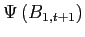 $ \Psi\left( B_{1,t+1}\right) $