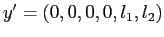 $ y^{\prime}=\left( 0,0,0,0,l_{1},l_{2}\right) $