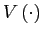 $ V\left( \cdot\right) $