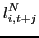 $\displaystyle l_{i,t+j}^{N} $