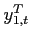 $y^T_{1,t}$
