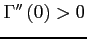 $\Gamma ^{\prime \prime }\left( 0\right)>0$
