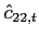 $\displaystyle \hat{c}_{22,t}$