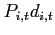 $P_{i,t}d_{i,t}$