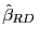 $ \hat{\beta}_{RD}\,$