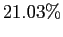 $ 21.03\%$
