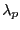 $ \lambda_{p}$