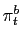 $\displaystyle \pi_{t}^{b}$