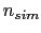 $ n_{sim}$