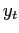 $\displaystyle y_{t}$
