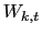 $ W_{k,t}$