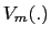 $ V_{m}(.)$