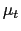 $\displaystyle \mu_{t}$