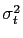 $ \sigma_{t}^{2}$