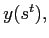 $ y(s^{t}),$