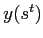 $ y(s^{t})$