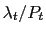 $\lambda_t/P_t$