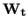 $\mathbf{W_t}$