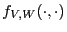 $ f_{V,W}(\cdot,\cdot)$