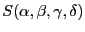 $ S(\alpha, \beta, \gamma, \delta)$