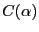 $ C(\alpha)$