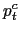 $ p_{t}^{c}$