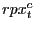 $ rpx_{t}^{c}$