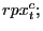 $ rpx_{t}^{c};$