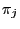 $ \pi_{j}$