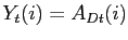 $ Y_{t}(i) = A_{Dt}(i)$