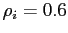 $\rho_i = 0.6$