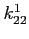 $ k^1_{22}$