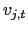 $ v_{j,t}$