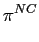 $\displaystyle \pi^{NC}$