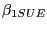 $ \beta_{1SUE} $