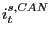 $ i_{t}^{s,CAN}$