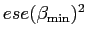 $ ese(\beta_{\min})^{2}$