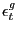 $ \epsilon^{g}_{t}$