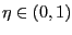 $ \eta\in(0,1)$