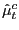 $ \hat{\mu}_{t}^{c}$
