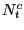 $ N_{t}^{c}$