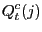 $\displaystyle Q_{t}^{c}(j)$
