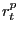 $ r_{t} ^{p_{} } $