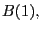 $ B(1),$