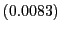 $ \left( 0.0083\right) $