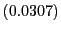 $ \left( 0.0307\right) $