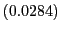 $ \left( 0.0284\right) $